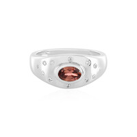 Anillo en plata con Zircón rosado