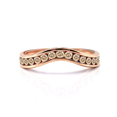 Anillo en oro con Diamante rosa de Francia de Argyle SI1