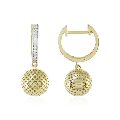 Pendientes en oro con I1 (I) Diamante (Ornaments by de Melo)