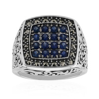 Anillo en plata con Zafiro azul (Annette classic)