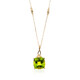 Collar en oro con Peridoto de Dashihe (CIRARI)