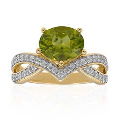 Anillo en plata con Peridoto