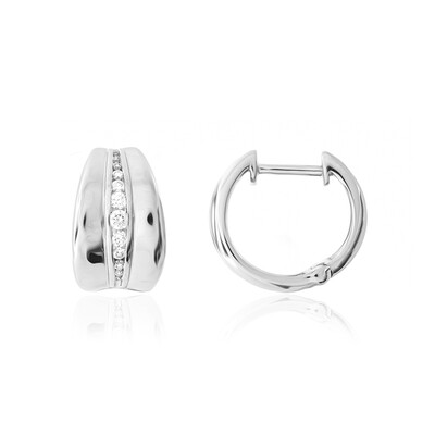 Pendientes en platino con Diamante limpio a lupa F (LUCENT DIAMONDS)