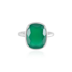 Anillo en plata con Ónix verde