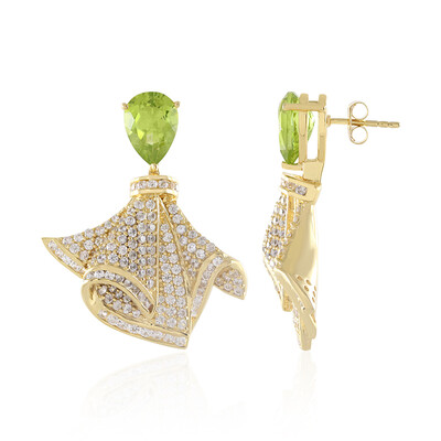 Pendientes en plata con Peridoto