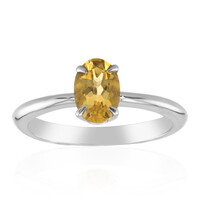 Anillo en plata con Berilo amarillo