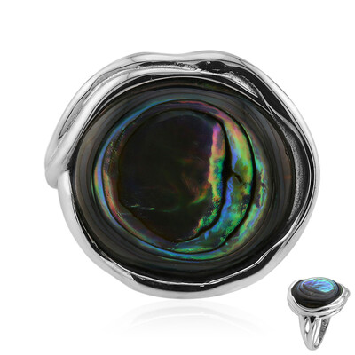 Anillo en plata con Concha de Abalone (Art of Nature)