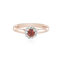 Anillo en plata con Zircón rosado