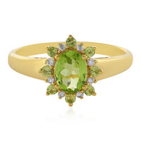 Anillo en plata con Peridoto