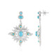 Pendientes en plata con Turquesa bella durmiente (Dallas Prince Designs)