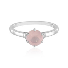 Anillo en plata con Cuarzo rosa