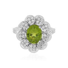 Anillo en plata con Peridoto