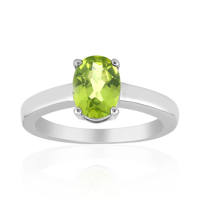 Anillo en plata con Peridoto