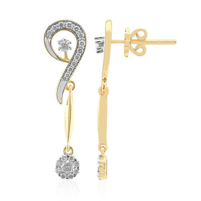 Pendientes en oro con Diamante SI1 (G) (Annette)