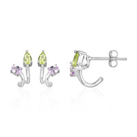 Pendientes en plata con Peridoto