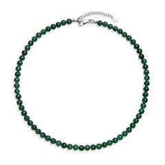 Collar en plata con Aventurina verde