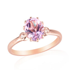 Anillo en plata con Amatista Rosa de Francia