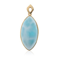 Colgante en oro con Larimar