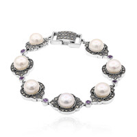 Brazalete en plata con Perla Freshwater (Annette classic)