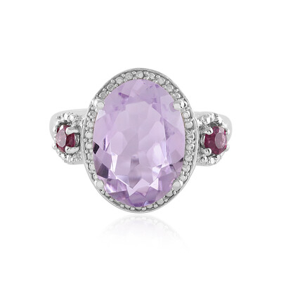 Anillo en plata con Amatista Rosa de Francia