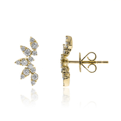 Pendientes en oro con Diamante I1 (G) (CIRARI)