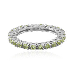 Anillo en plata con Peridoto