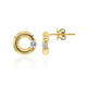 Pendientes en oro con Diamante IF (D) (Annette)