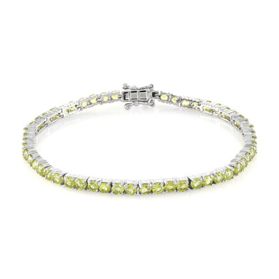 Brazalete en plata con Peridoto