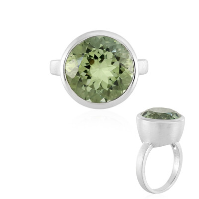 Anillo en plata con Amatista verde (MONOSONO COLLECTION)