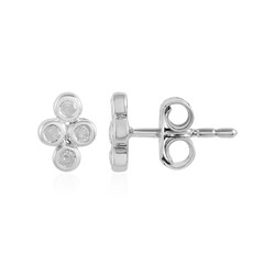 Pendientes en plata con Diamante I2 (I)