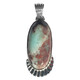 Colgante en plata con Larimar cobre