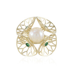 Anillo en oro con Perla blanca Freshwater (Ornaments by de Melo)