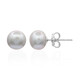 Pendientes en plata con Perla plateada Freshwater (TPC)