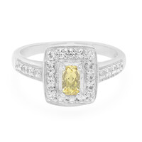 Anillo en plata con Berilo amarillo