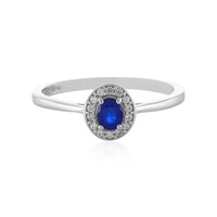 Anillo en plata con Espinela azul royal