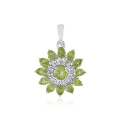 Colgante en plata con Peridoto