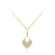 Collar en oro con Diamante limpio a lupa F (LUCENT DIAMONDS)