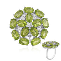 Anillo en plata con Peridoto