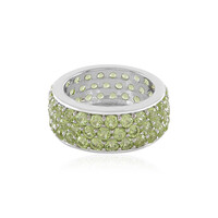 Anillo en plata con Peridoto (de Melo)