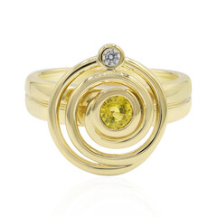 Anillo en plata con Zafiro amarillo