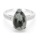 Anillo en plata con Obsidiana Copo de Nieve