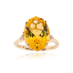 Anillo en oro con Citrino (Smithsonian)