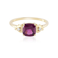 Anillo en oro con Granate Magenta