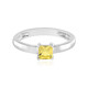 Anillo en plata con Berilo amarillo