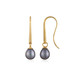 Pendientes en plata con Perla Freshwater