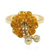 Anillo en oro con Zafiro Ceylon amarillo (Estée Collection)