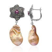 Pendientes en plata con Perla Ming (Annette classic)