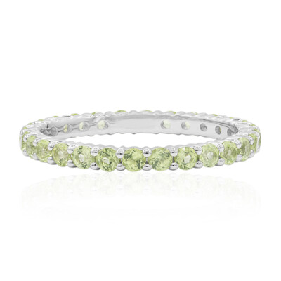 Anillo en plata con Peridoto (MONOSONO COLLECTION)