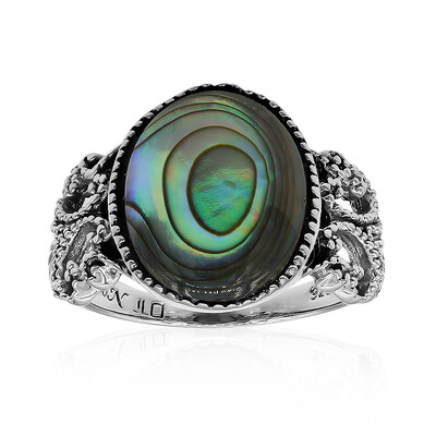 Anillo en plata con Concha de Abalone (Art of Nature)