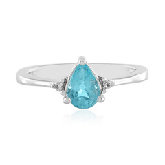 Anillo en plata con Apatita azul